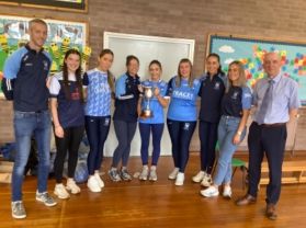 Belcoo Senior Ladies Visit with the League Cup 🏆🏐